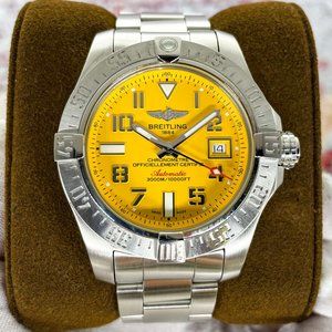 Breitling Avenger II Seawolf 45mm – Yellow Dial – A17331 - Full Set - Serviced